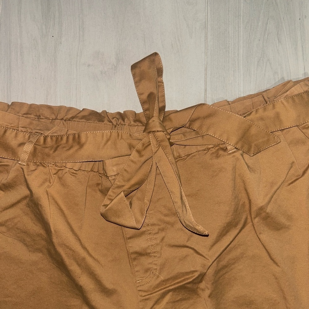 NEW Candace Cameron Bure Paperbag Tie Waist Short Size 3XP - Picture 3 of 8